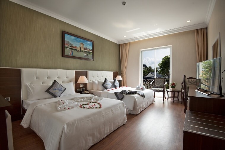 Phòng Deluxe Twin Garden View